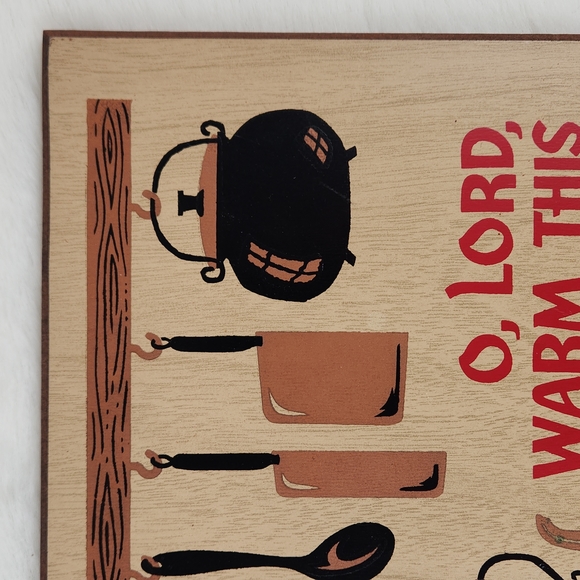 70s Kitchen Prayer, Press board Kitchen decor - Picture 6 of 14